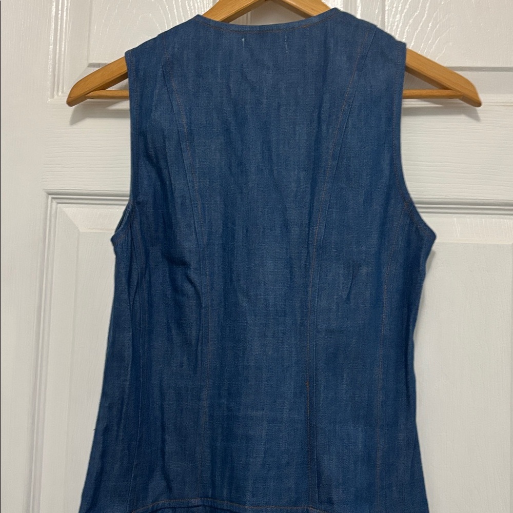Current Air Los Angeles Seamed Denim Dress - Size Small Midi Dress - Picture 9 of 16